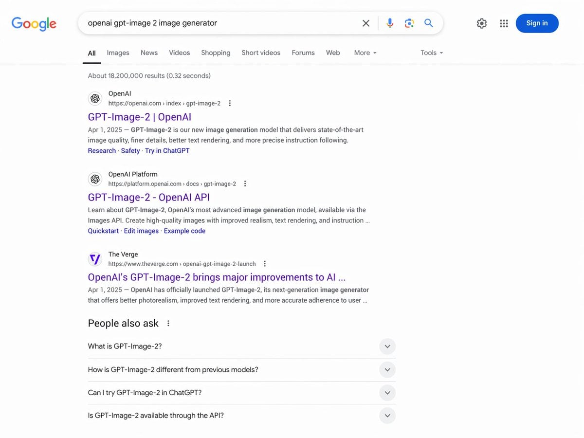 Google 搜索结果模拟页面