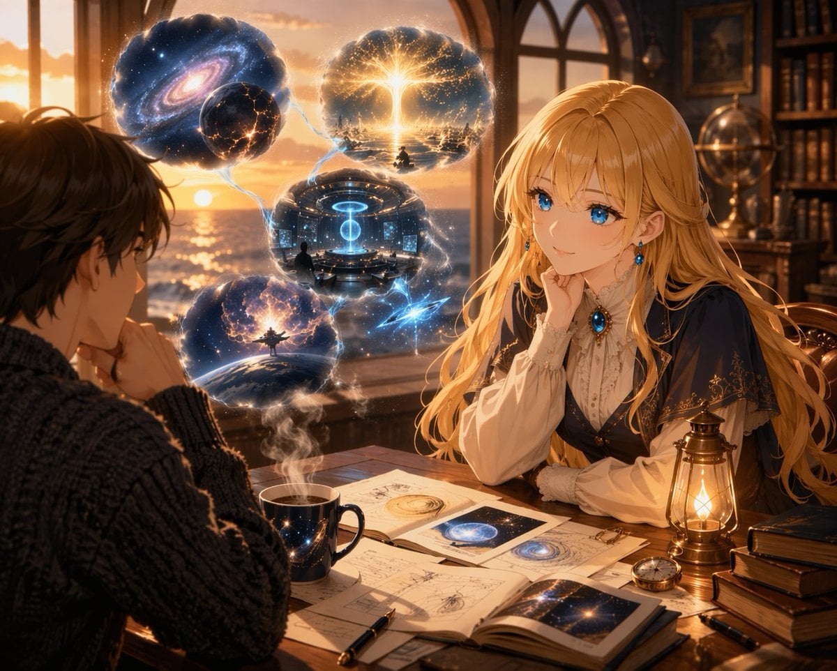 拥有宇宙全息图的动漫学者