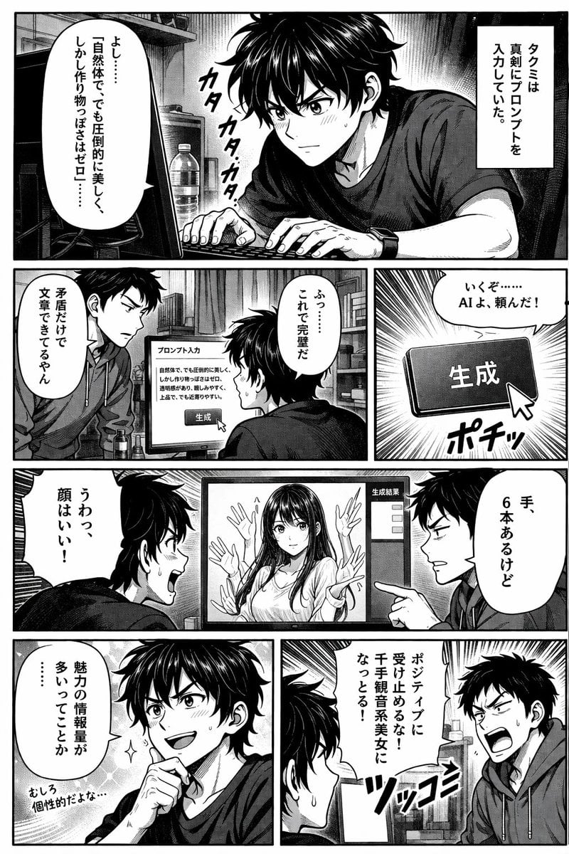 AI 绘画漫画页面