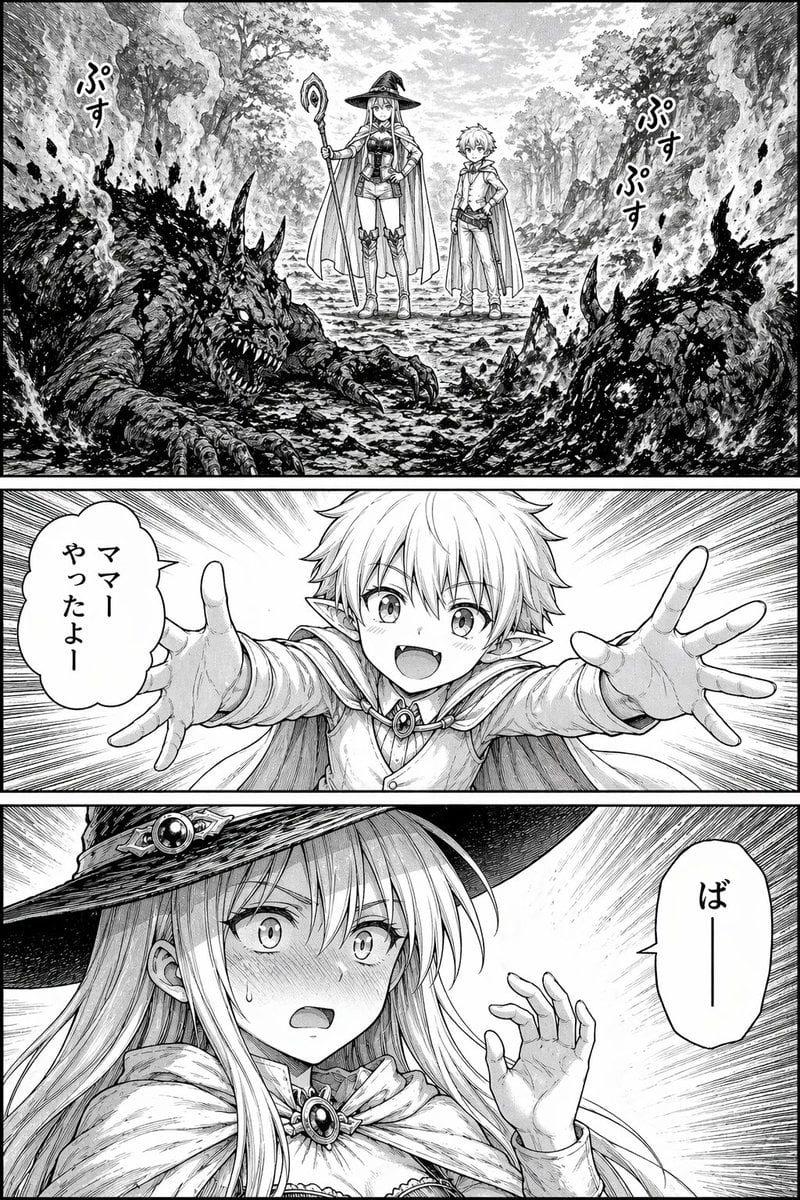 森林中的奇幻漫画页