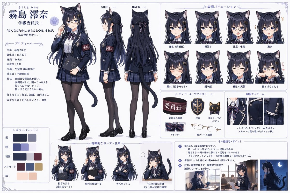 猫耳学生会役員キャラクター設定資料集