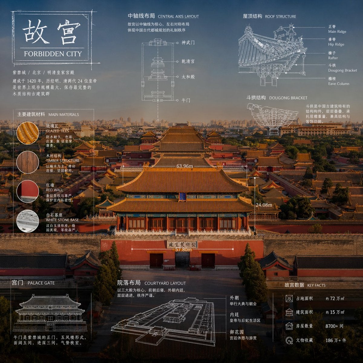 技术蓝图信息图风格