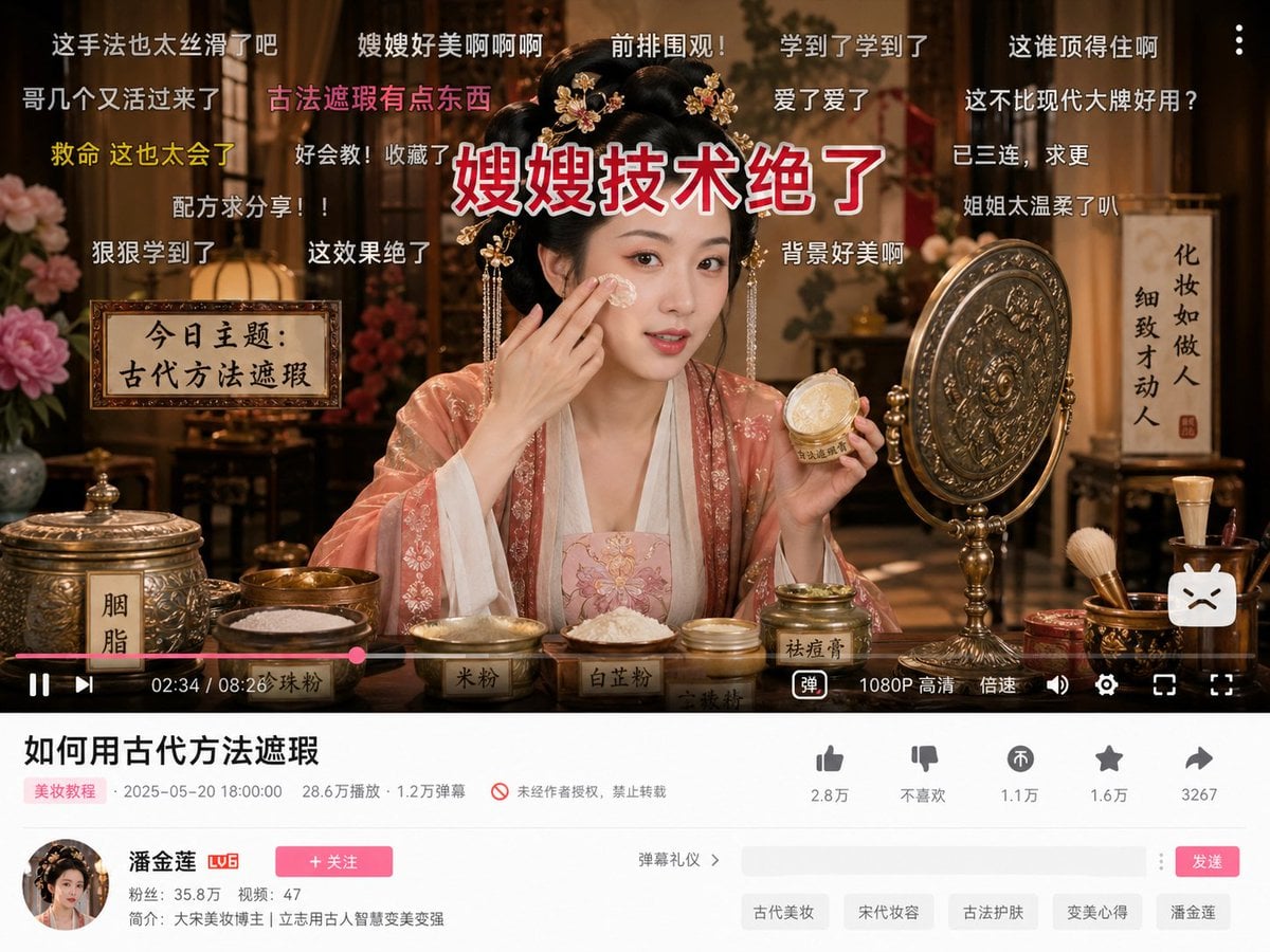 复古美妆教程