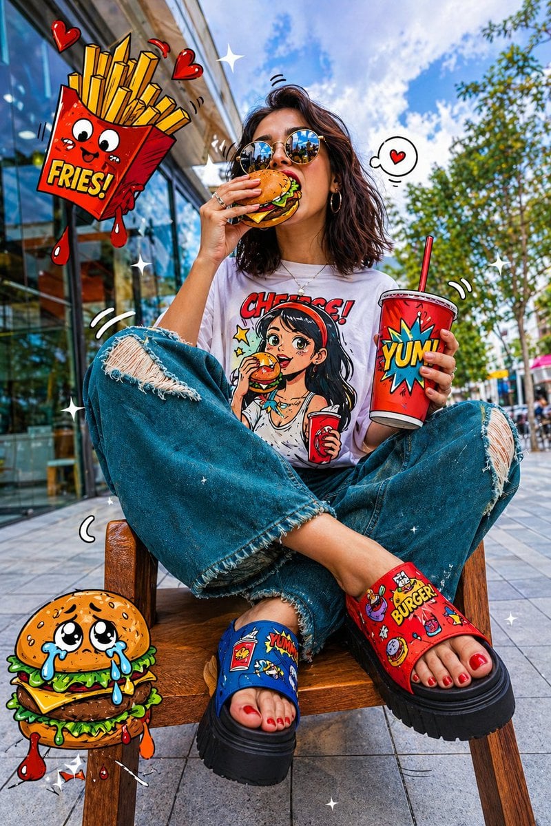 波普艺术城市摄影融合