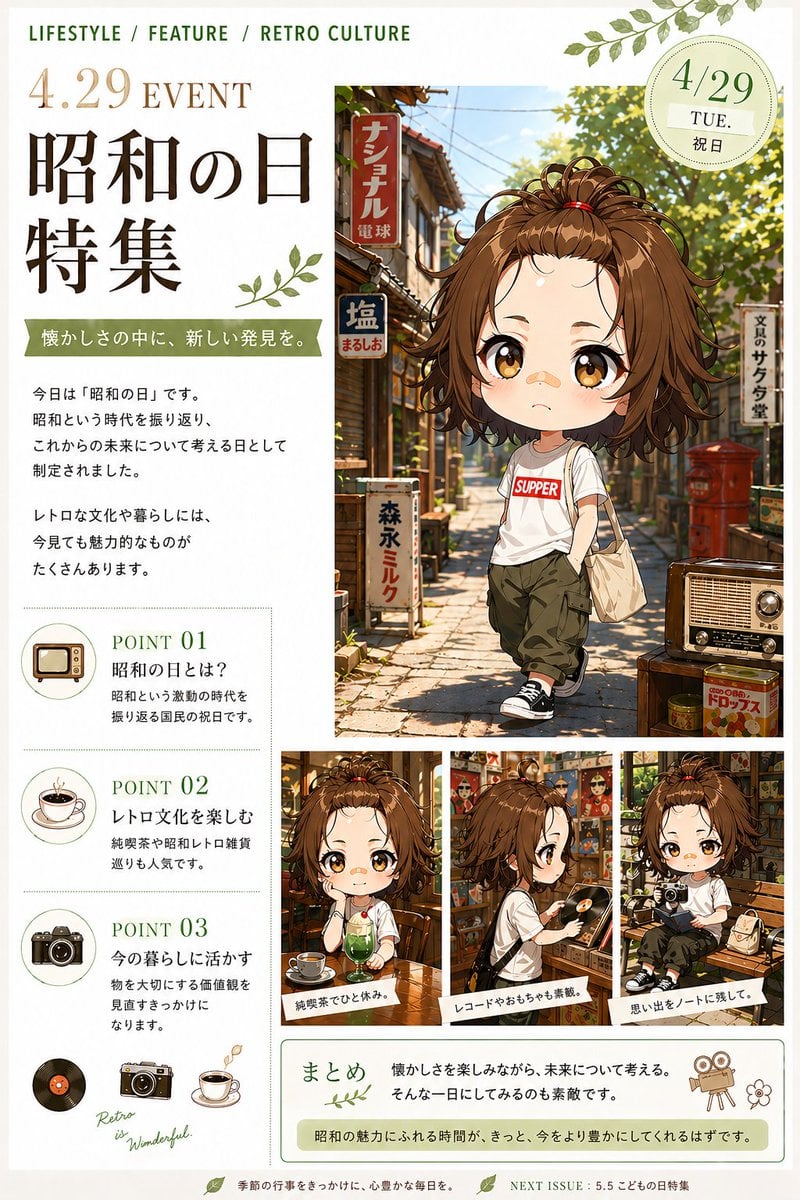 昭和之日复古文化杂志封面