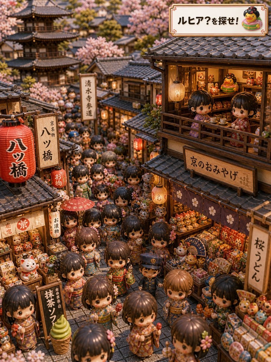 京都隐藏吉祥物立体模型