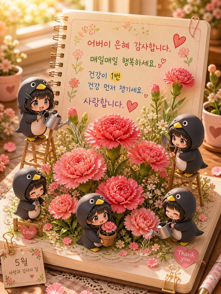 3D 立体父母节贺卡
