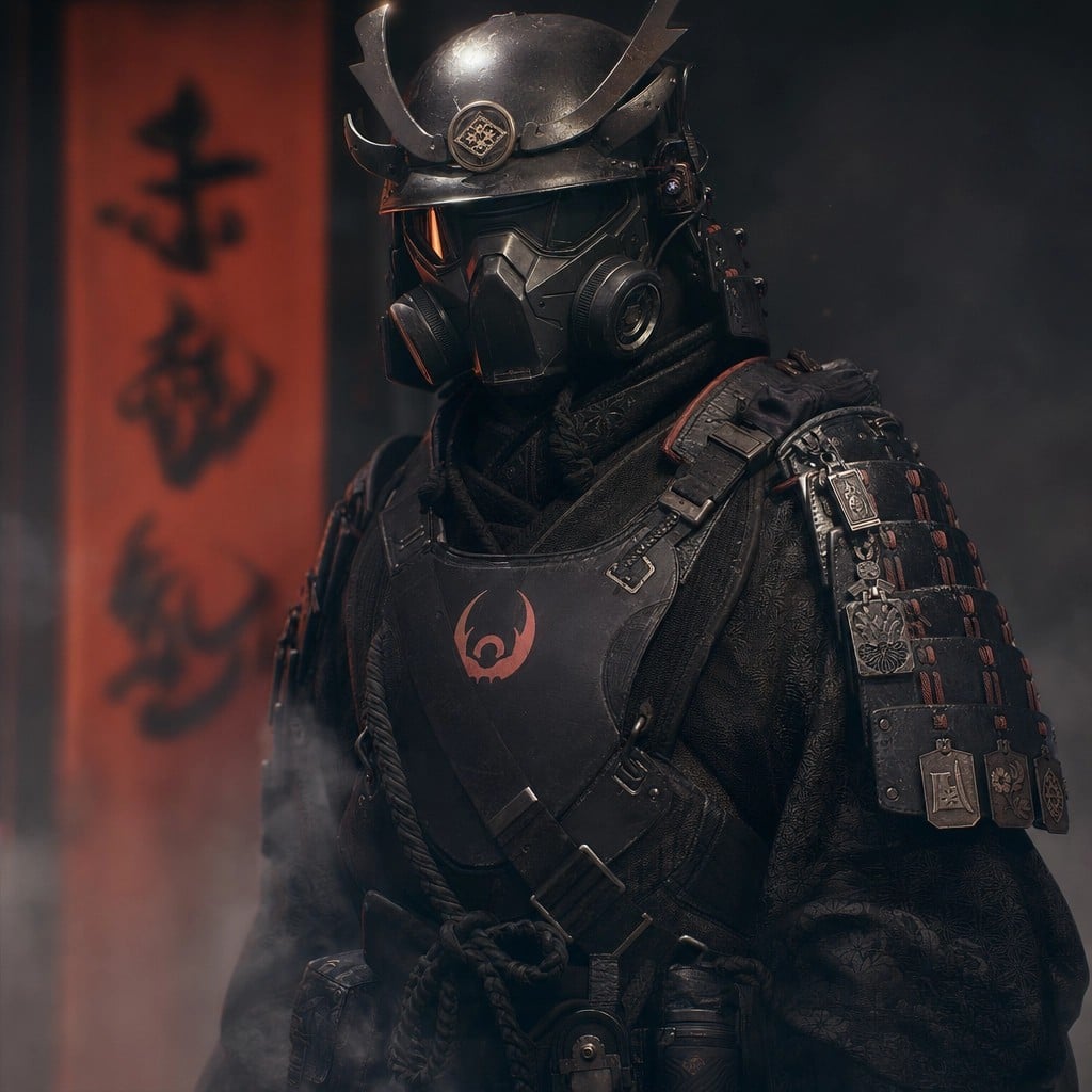 未来感暗黑武士肖像