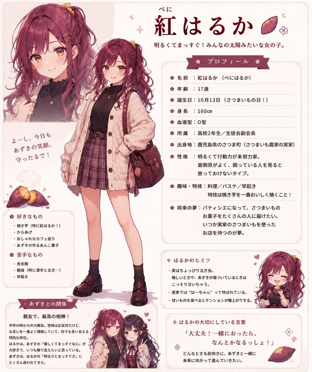Beni Haruka 动漫角色设定集