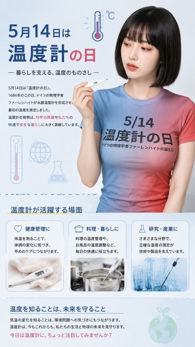 日本“温度计之日”宣传海报