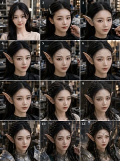 信息图 / 教育视觉 - 精灵战士变身拼贴