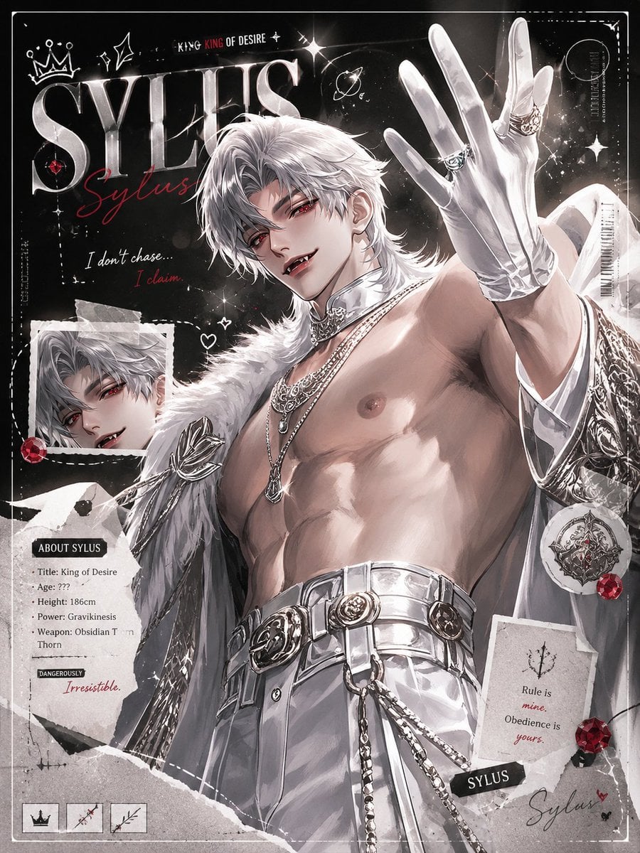暗黑动漫风 Sylus 剪贴簿海报