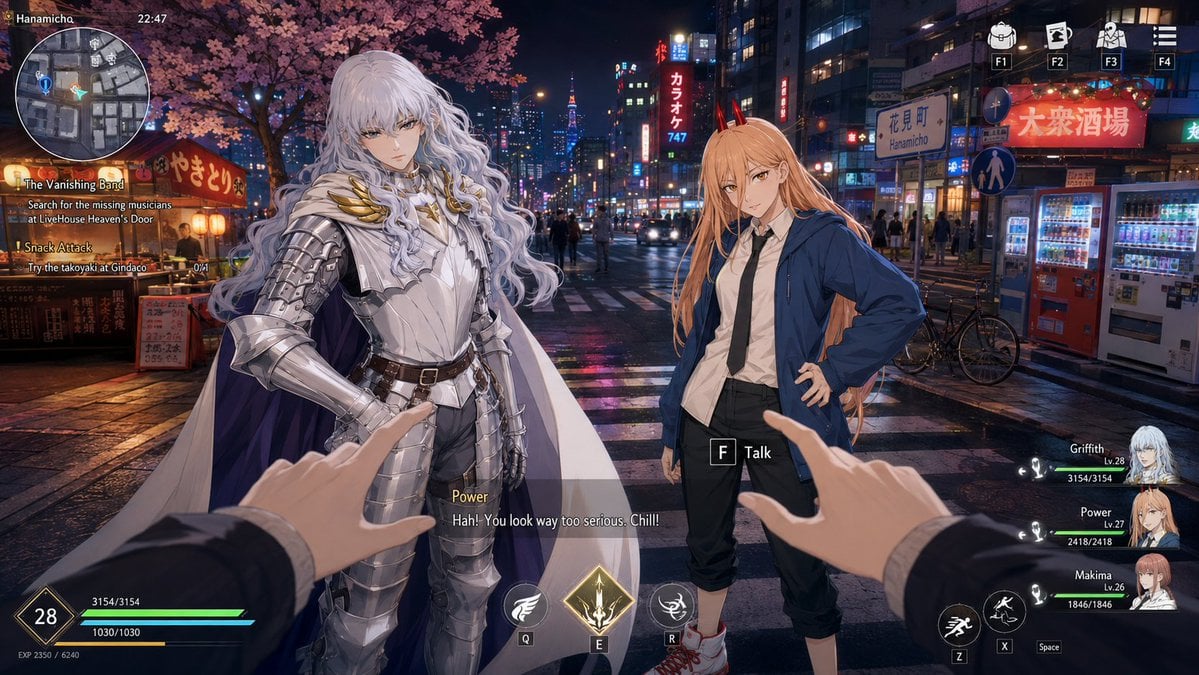 动漫 RPG 东京街头 HUD