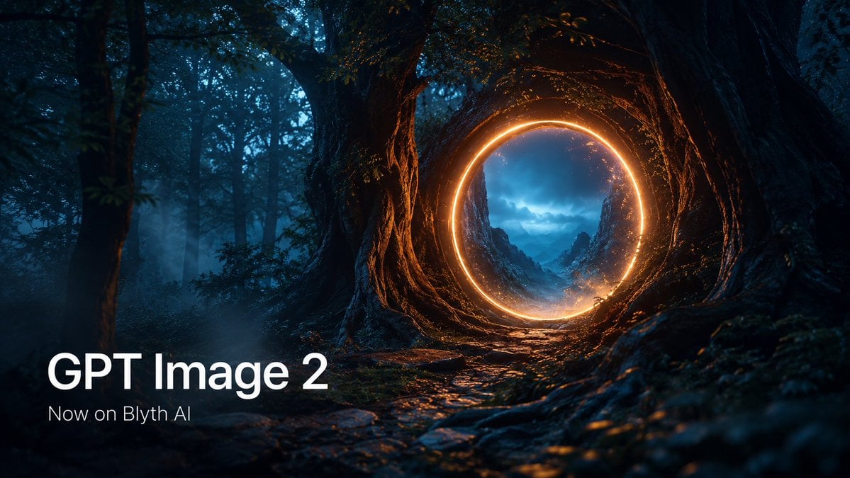Cinematic GPT Image 2 森林传送门横幅