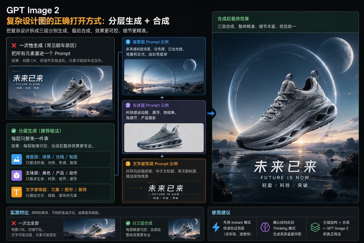 GPT Image 2 分层工作流信息图