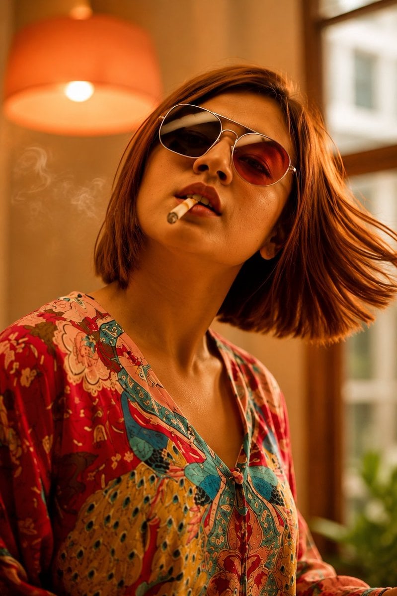 风景印花时尚摄影