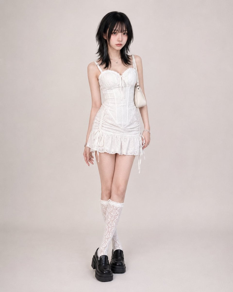 Y2K 甜美蕾丝穿搭