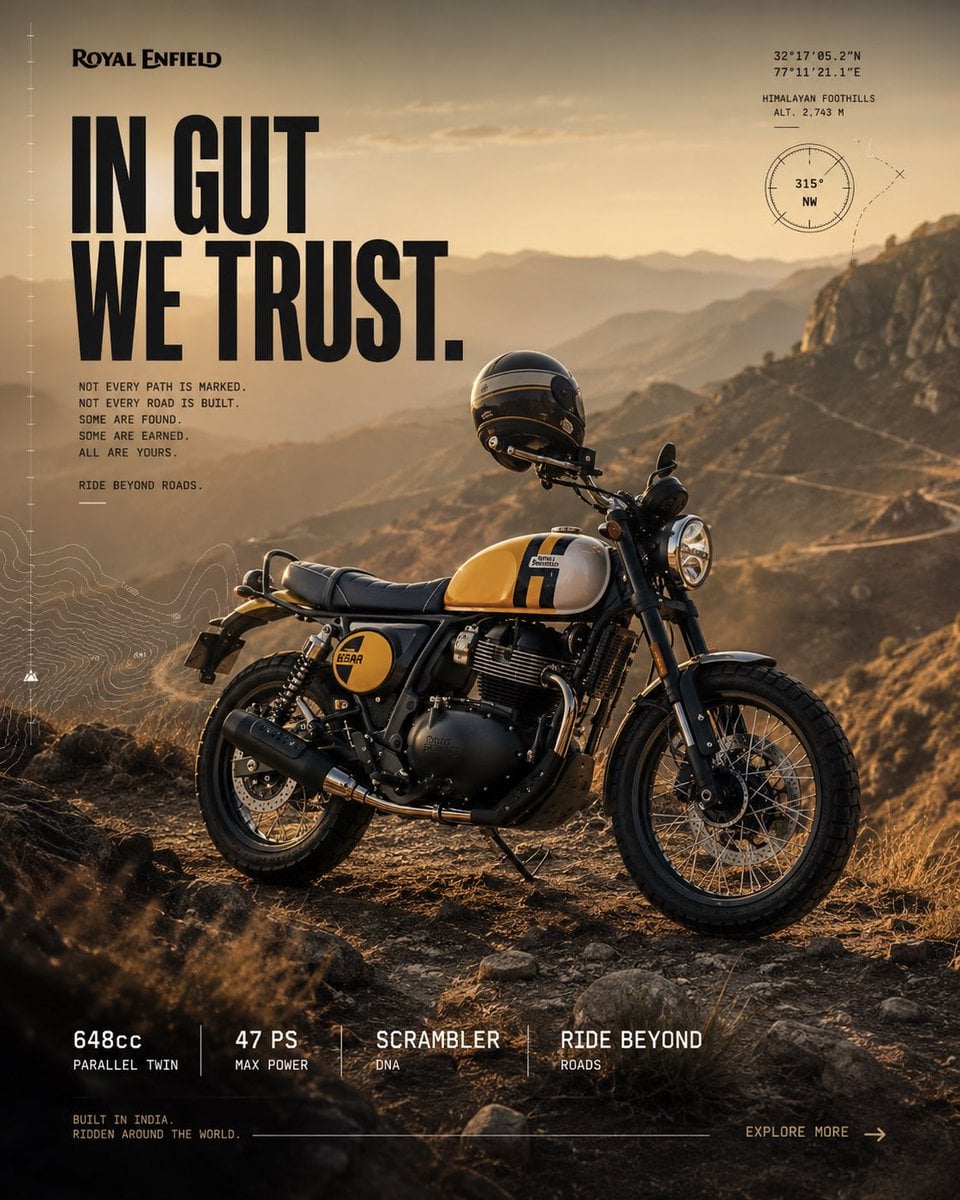 Royal Enfield 探险系列宣传海报