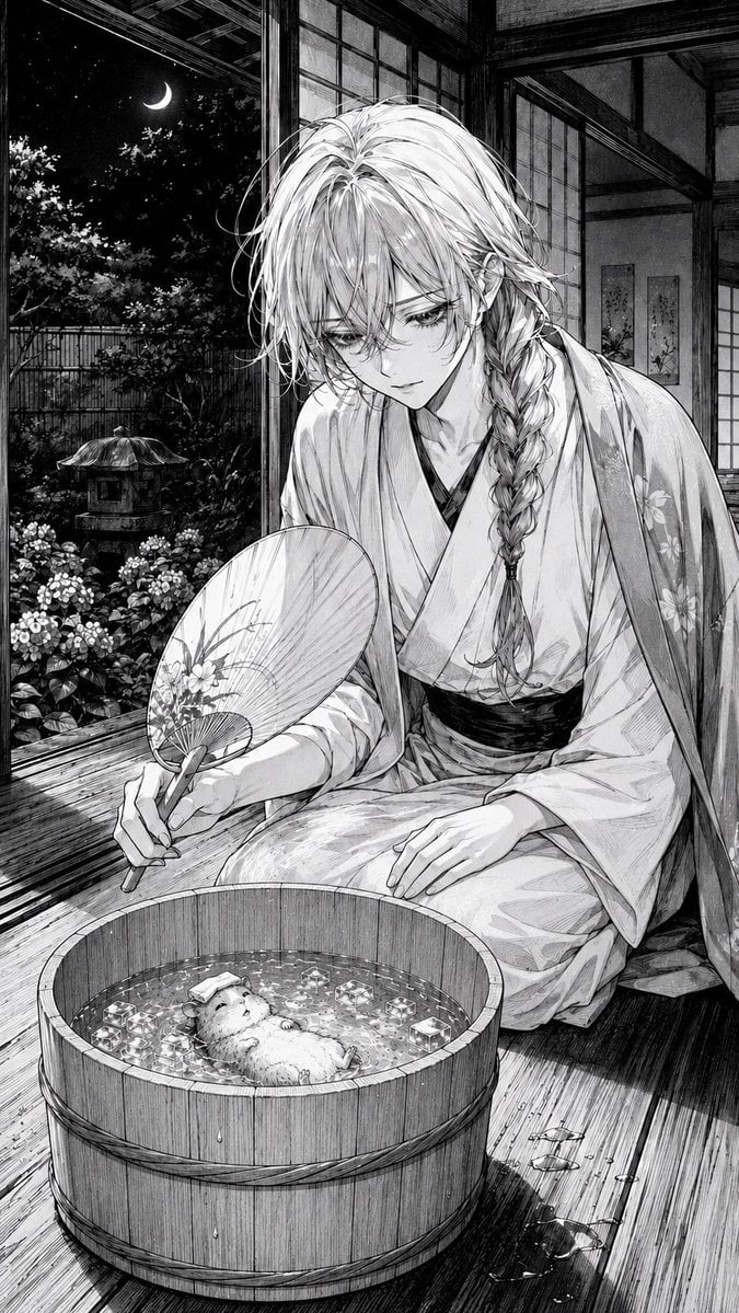 月下仓鼠冰浴漫画