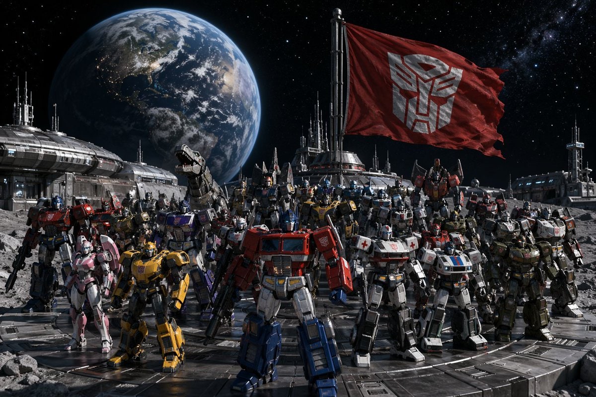 Autobots Assembled at Lunar Base