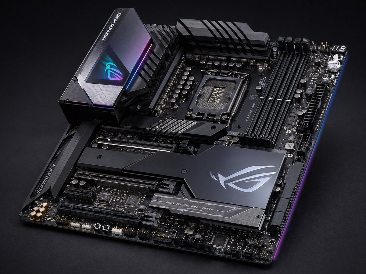 E-commerce Main Image - Premium Gaming Motherboard Studio Shot