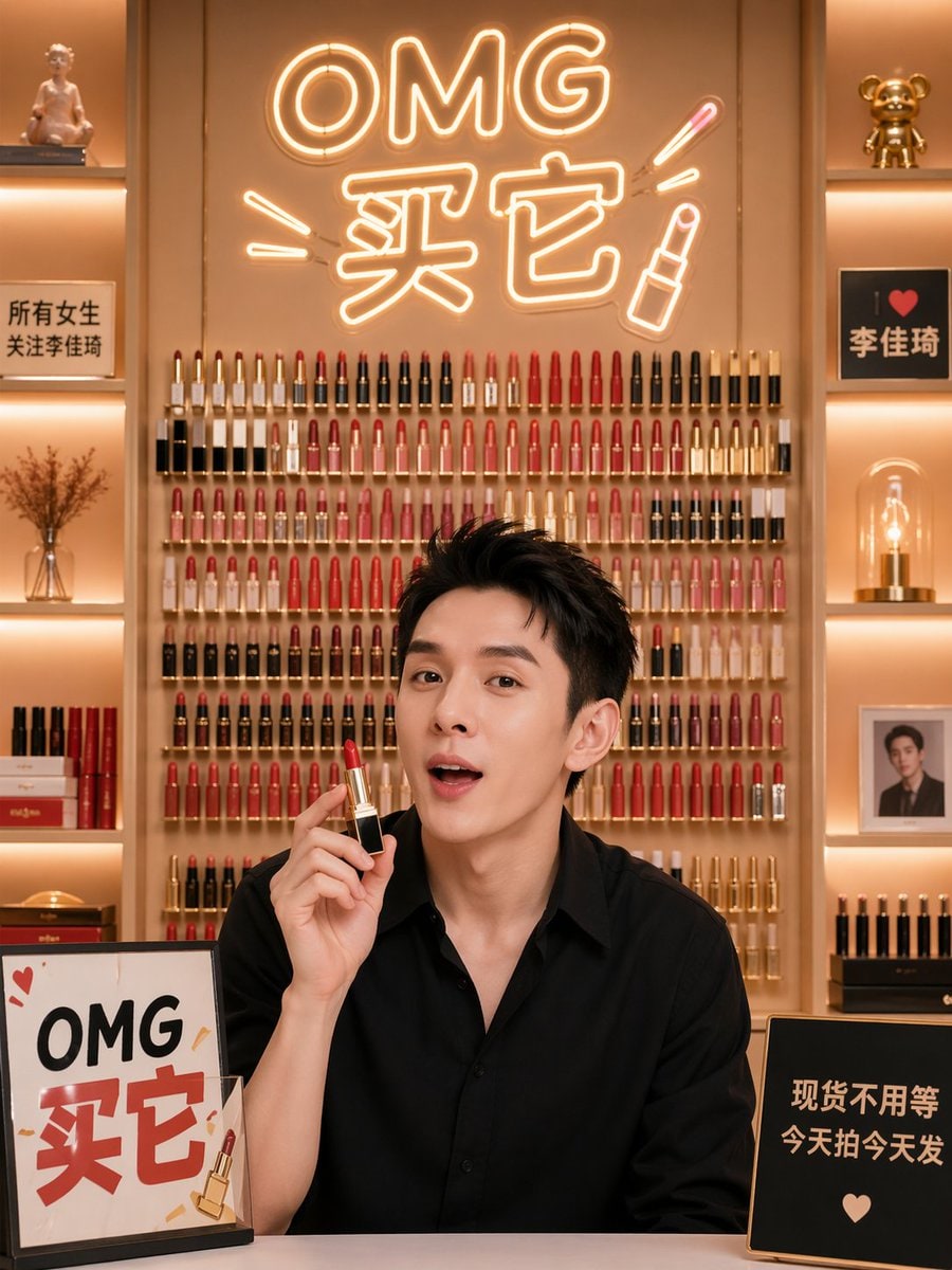 Li Jiaqi Lipstick Livestream Background