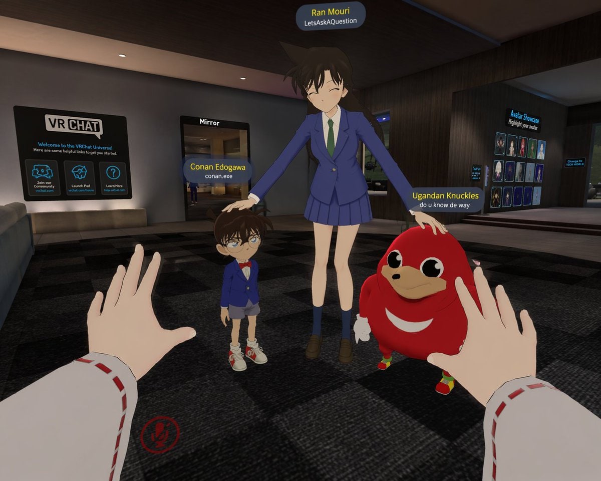 第一人称 VRChat 模因联动截图