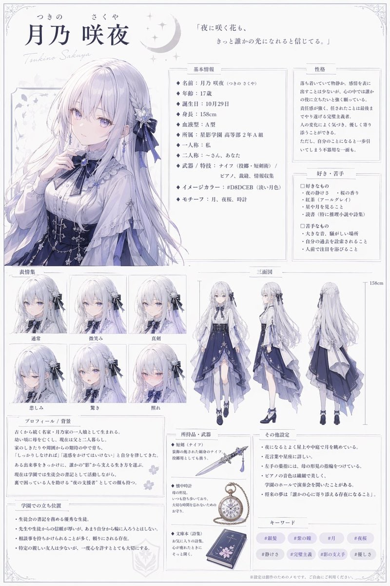 综合动漫角色参考表