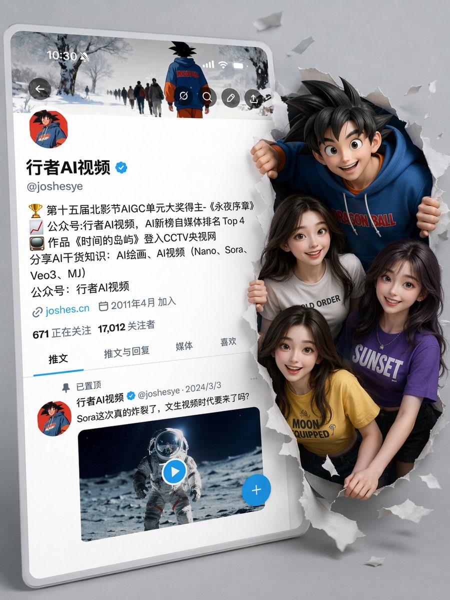 3D 社交媒体个人资料破屏而出