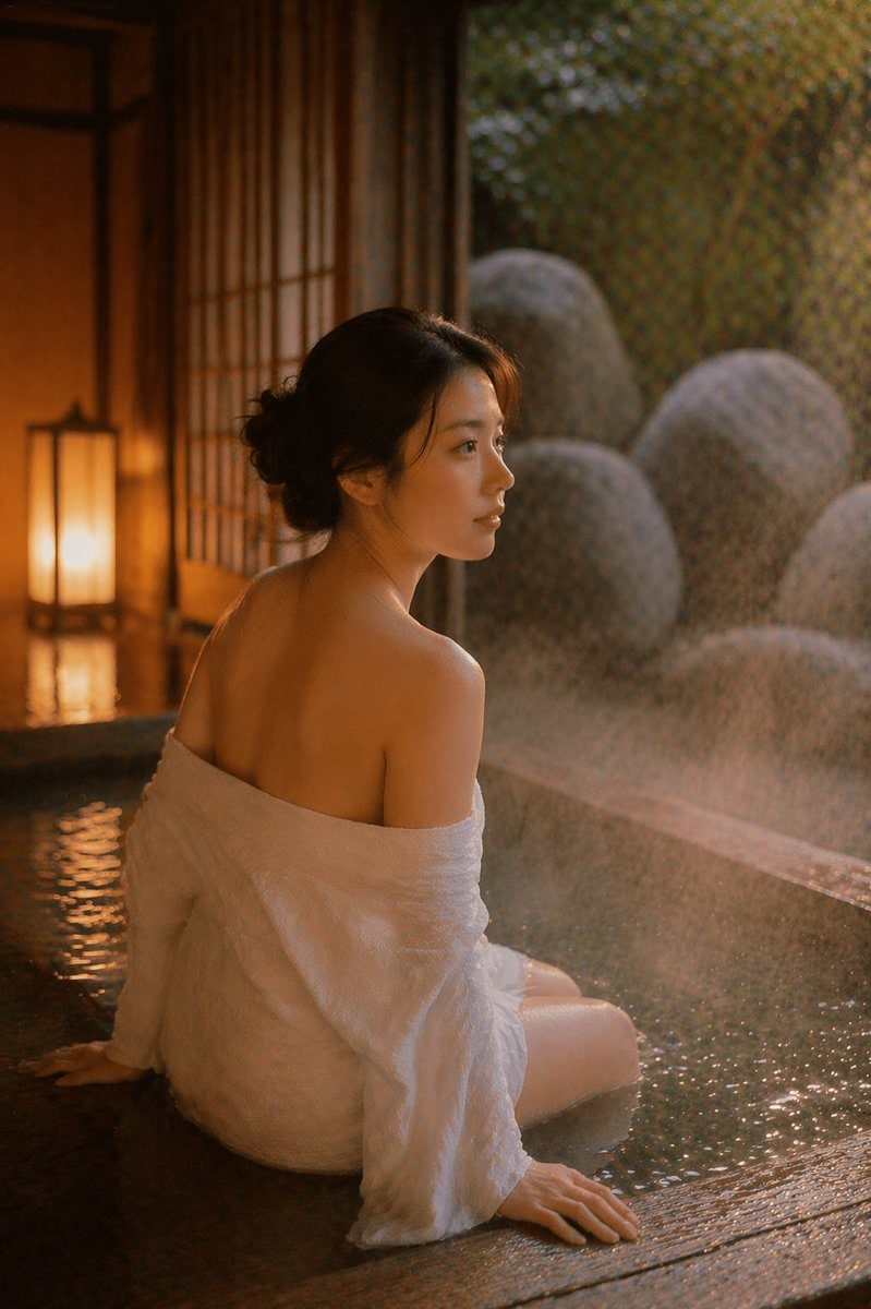 复古日式温泉摄影