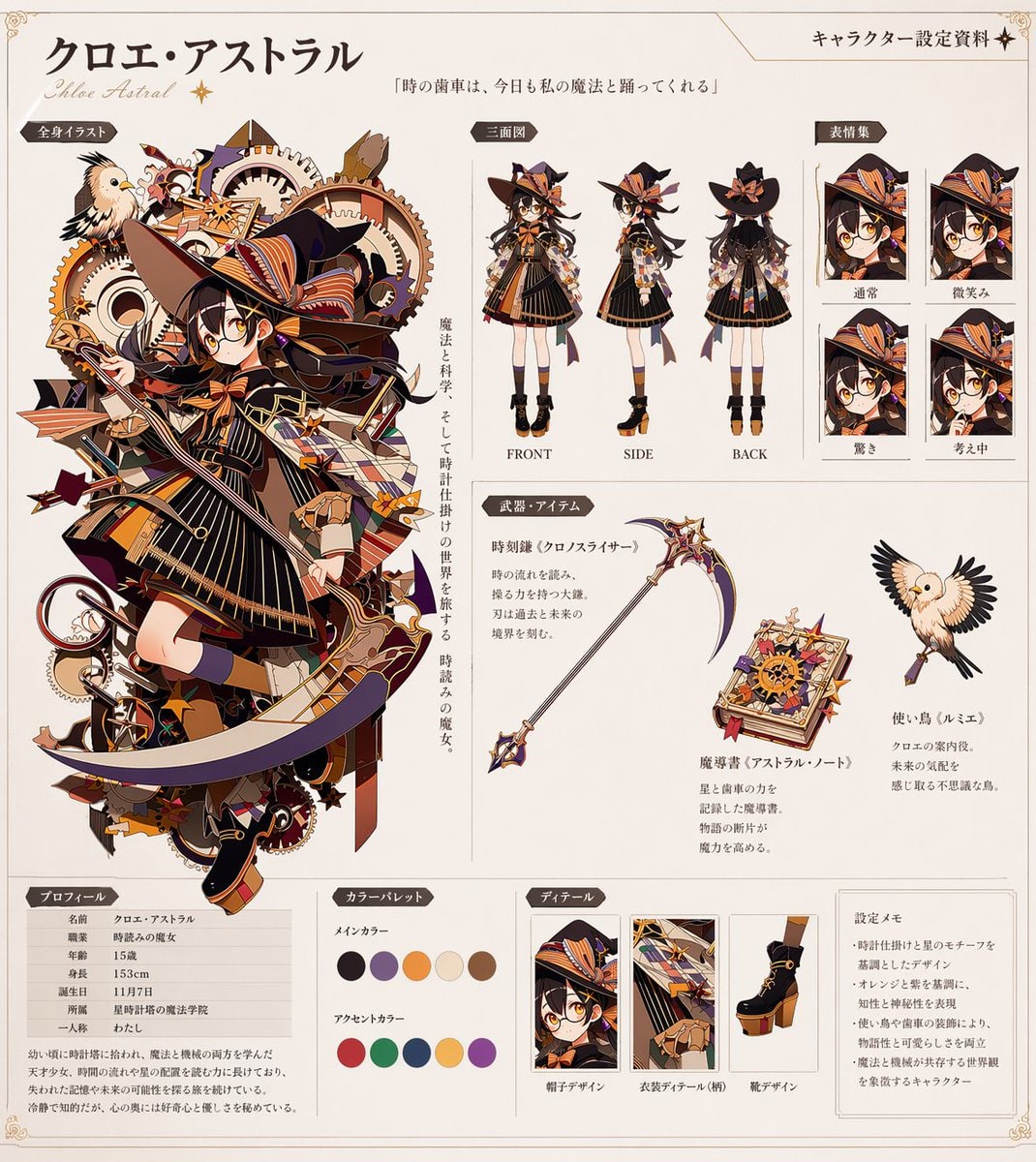 动漫角色设定集生成器