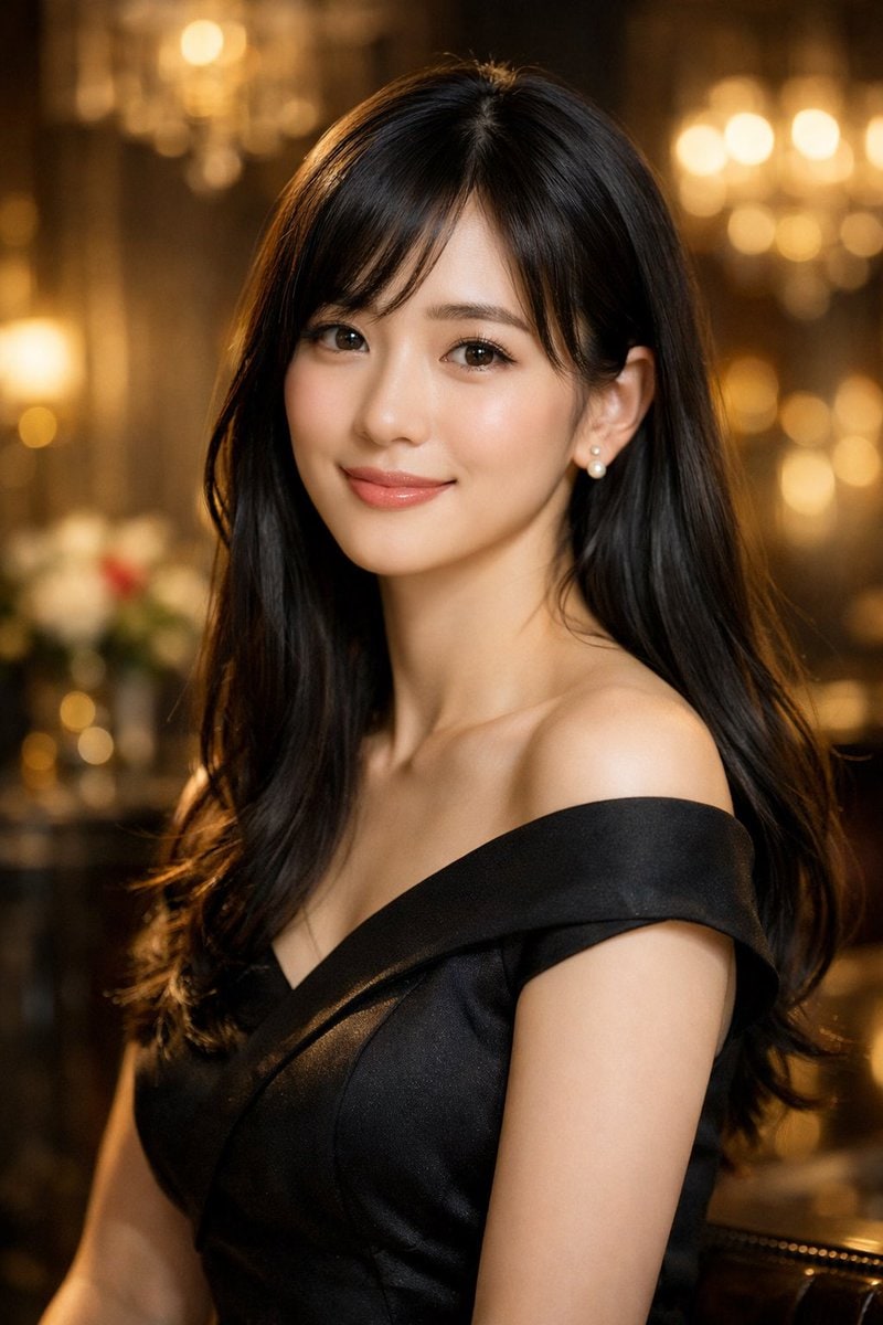 优雅的超写实女性肖像