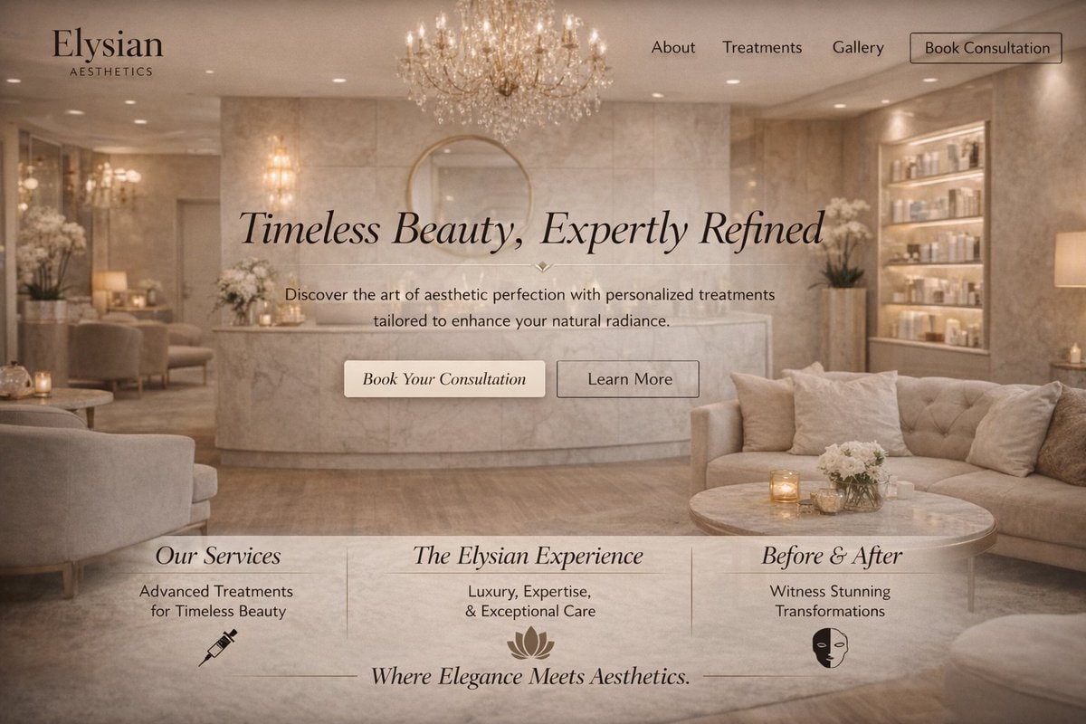 高端医美诊所网站设计样稿