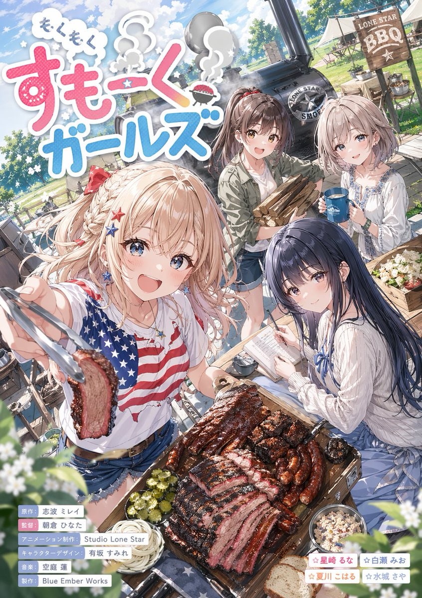 Anime BBQ Girls Key Visual