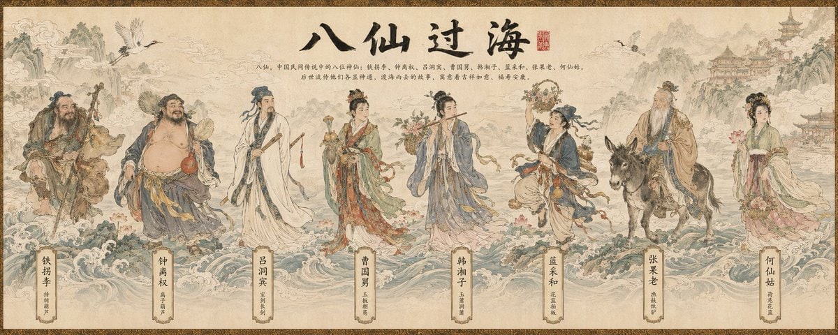 中国传统长卷插画