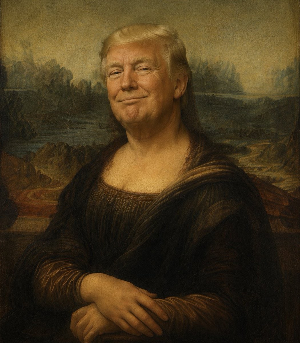 蒙娜丽莎审查版油画