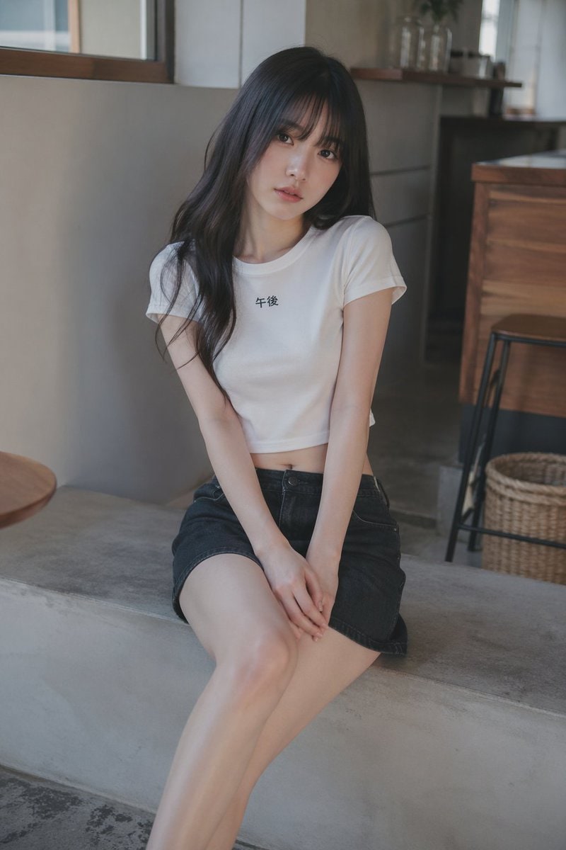 咖啡馆柔光年轻女性肖像