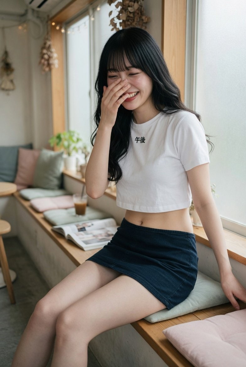 咖啡馆柔光年轻女性肖像