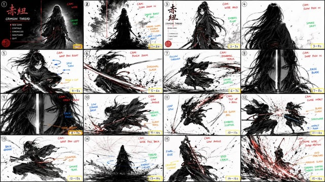 漫画/故事板 - 分镜提示词