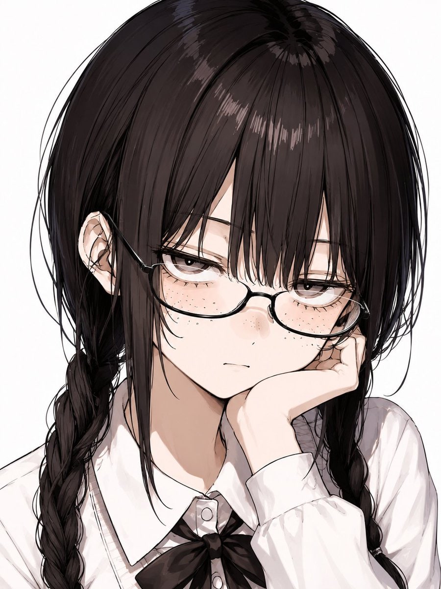 头像/个人资料 - 审查动漫女学生人像
