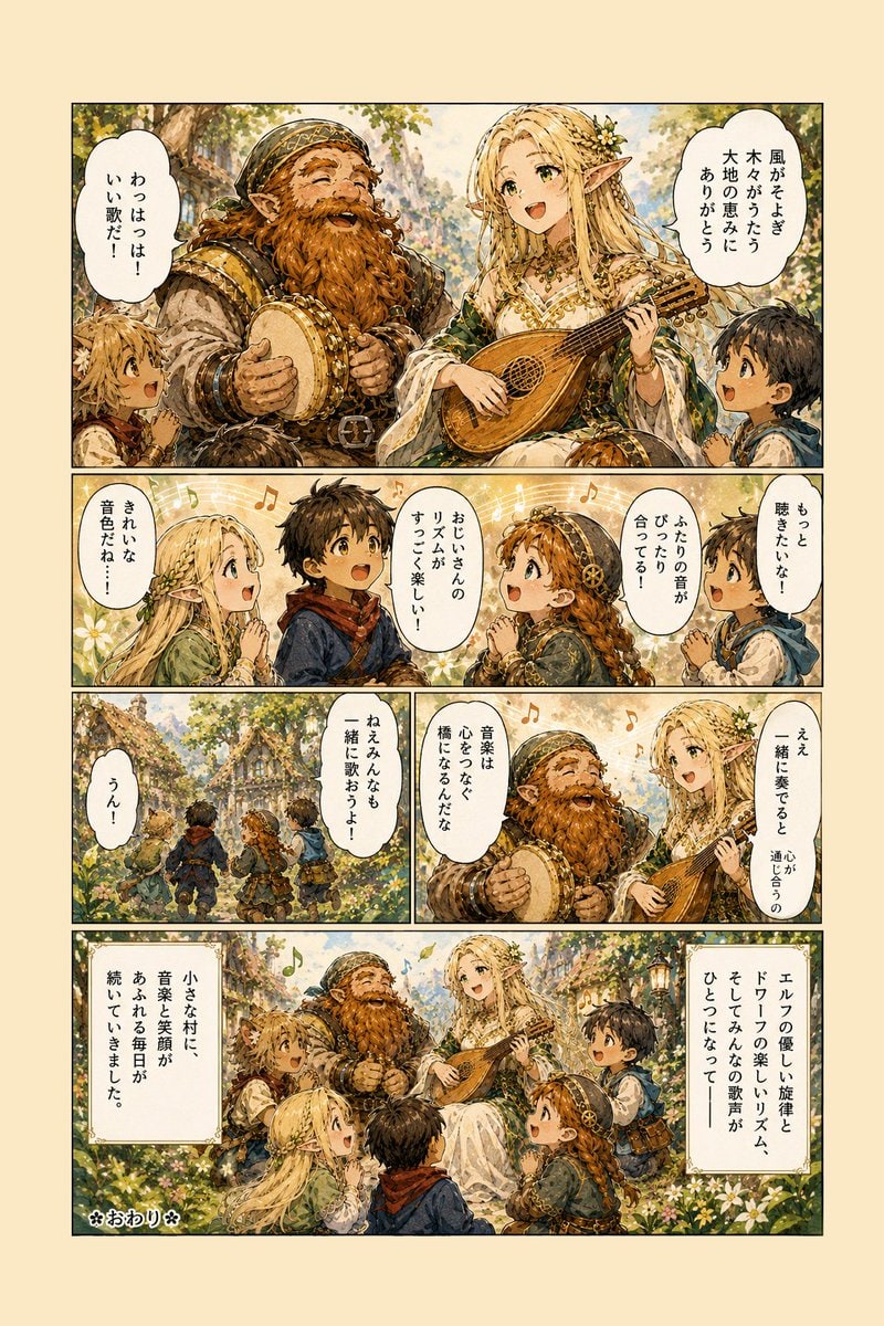 漫画/分镜 - 奇幻森林音乐漫画页