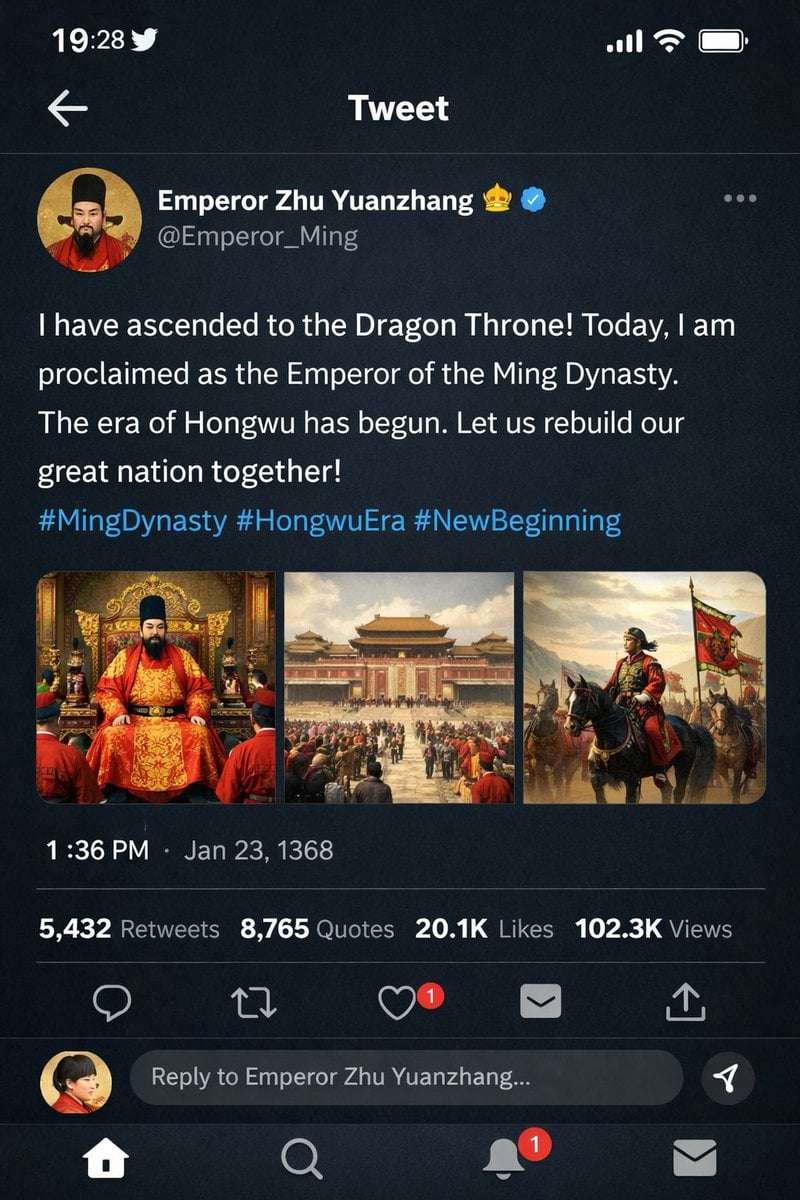 历史人物社交媒体样机