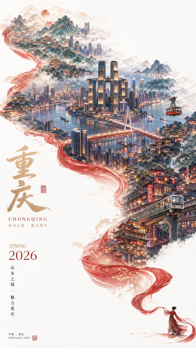 超现实城市旅行海报