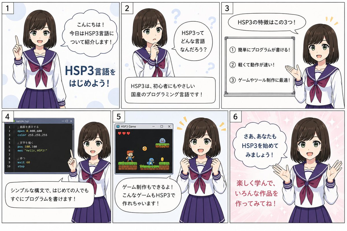 信息图 / 教育视觉 - HSP3 漫画介绍