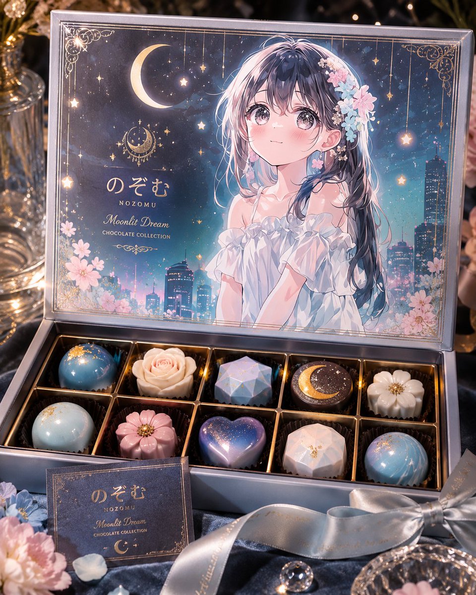 电商主图 - 月光动漫巧克力盒
