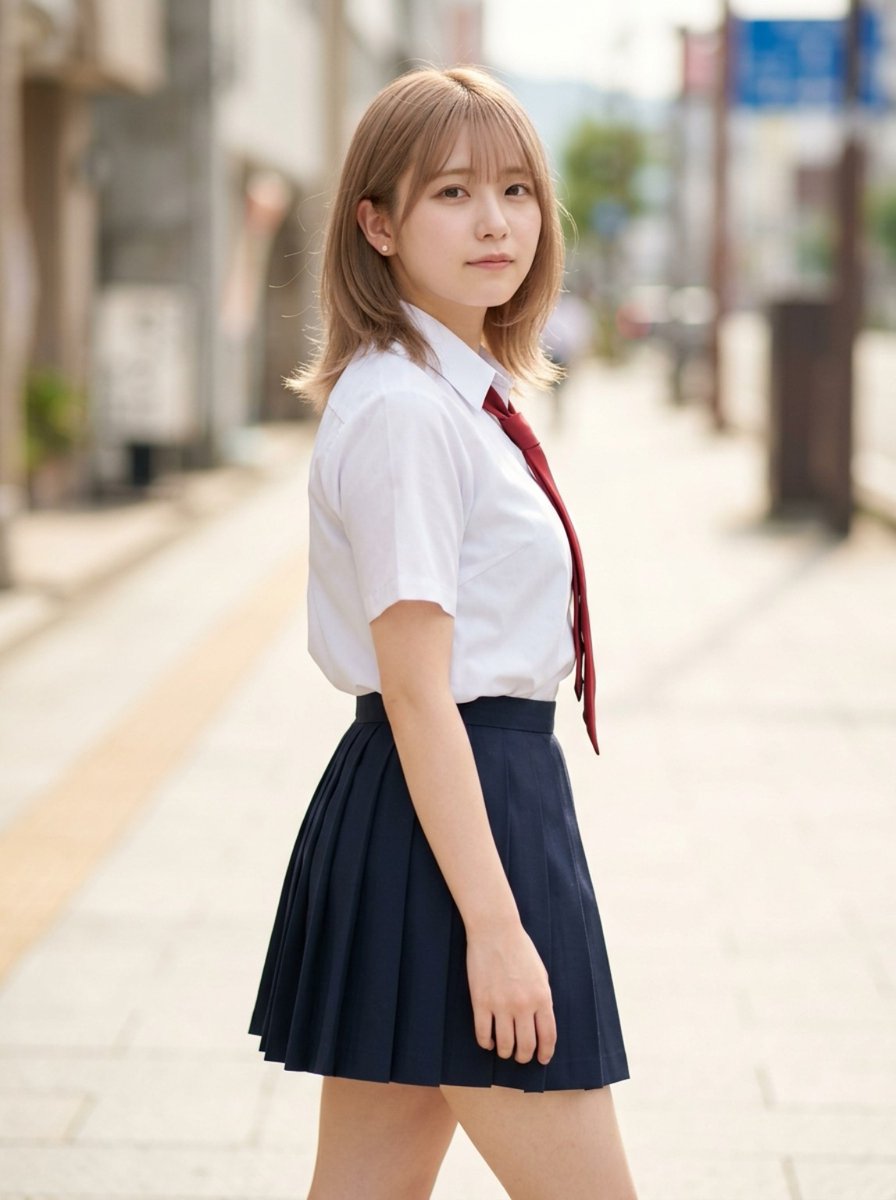 个人资料/头像 - 审查校服街头人像