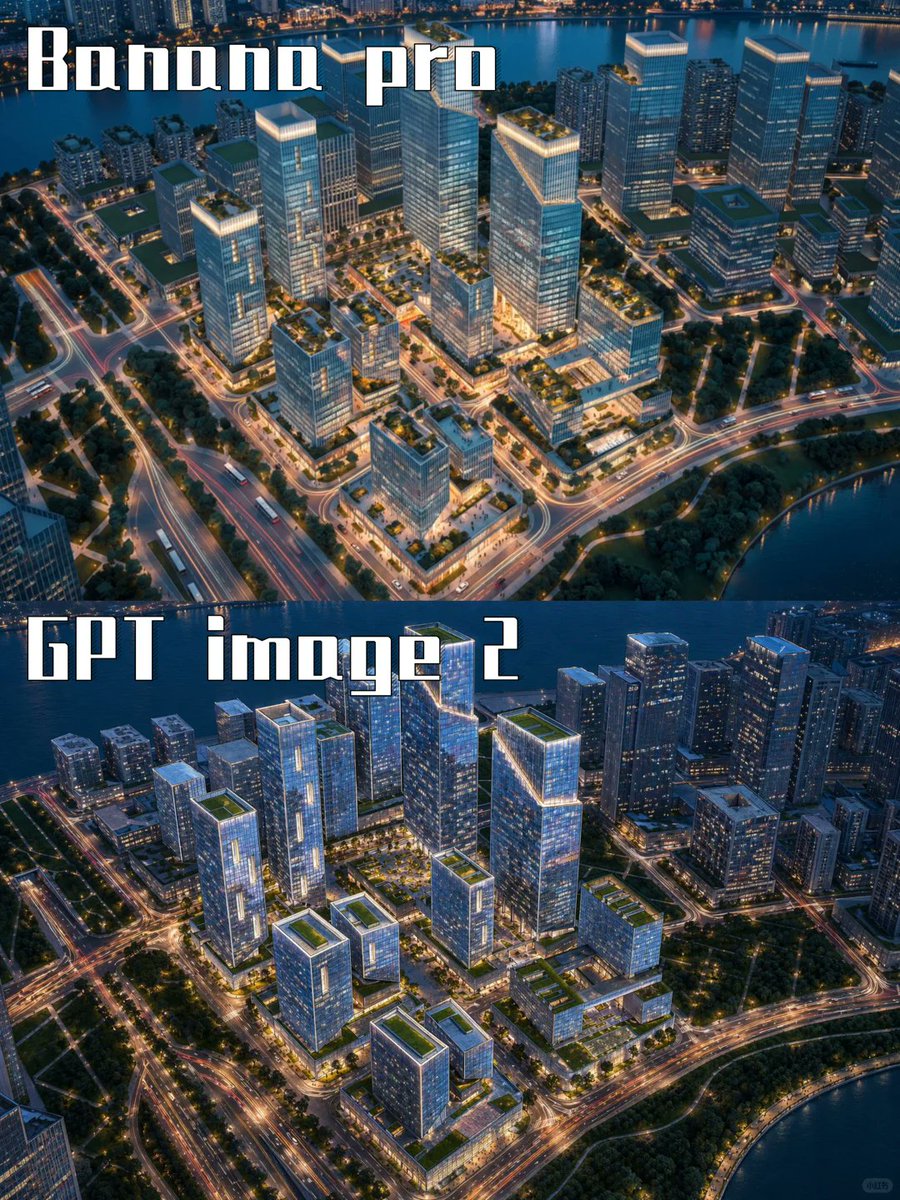 信息图 / 教育视觉 - AI城市渲染对比海报
