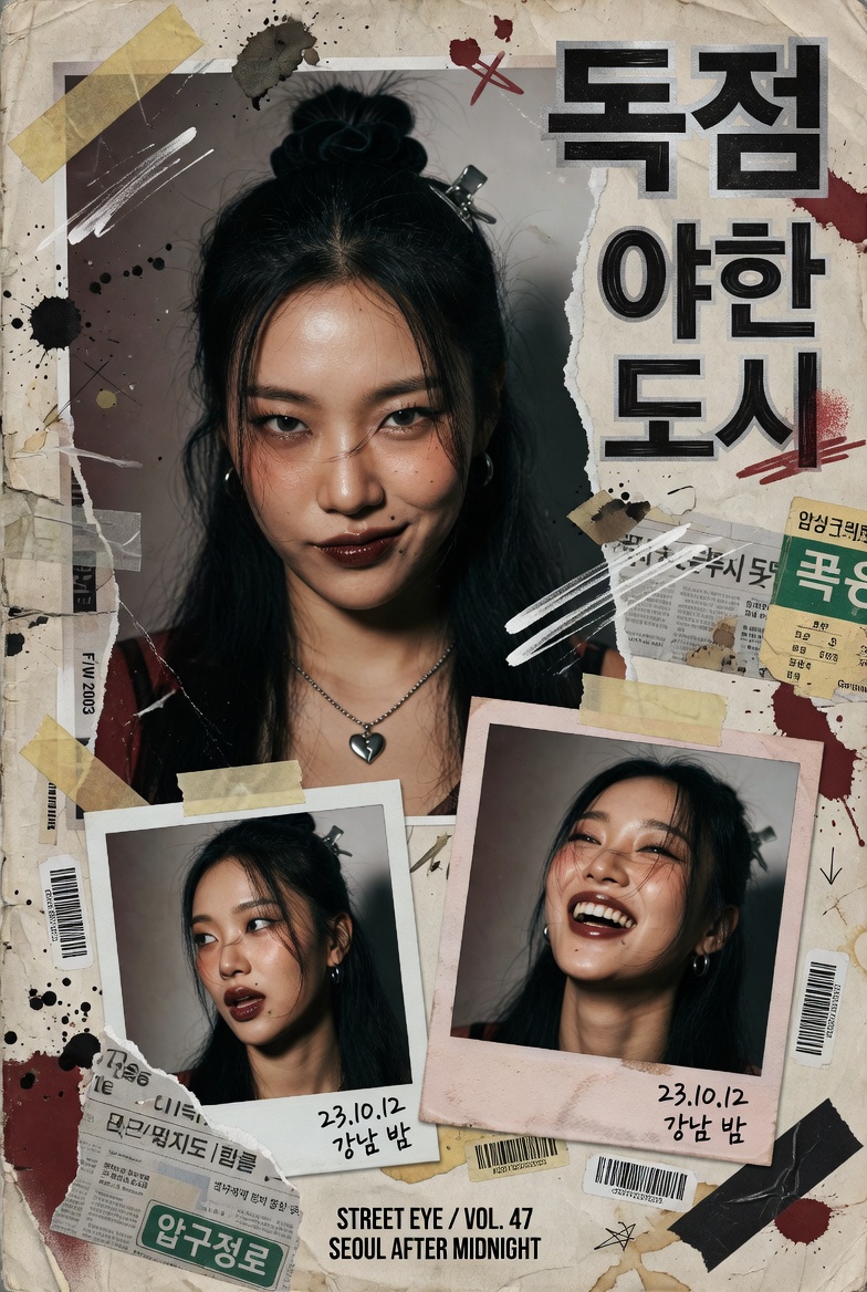 产品营销 - Y2K韩国街头杂志风拼贴