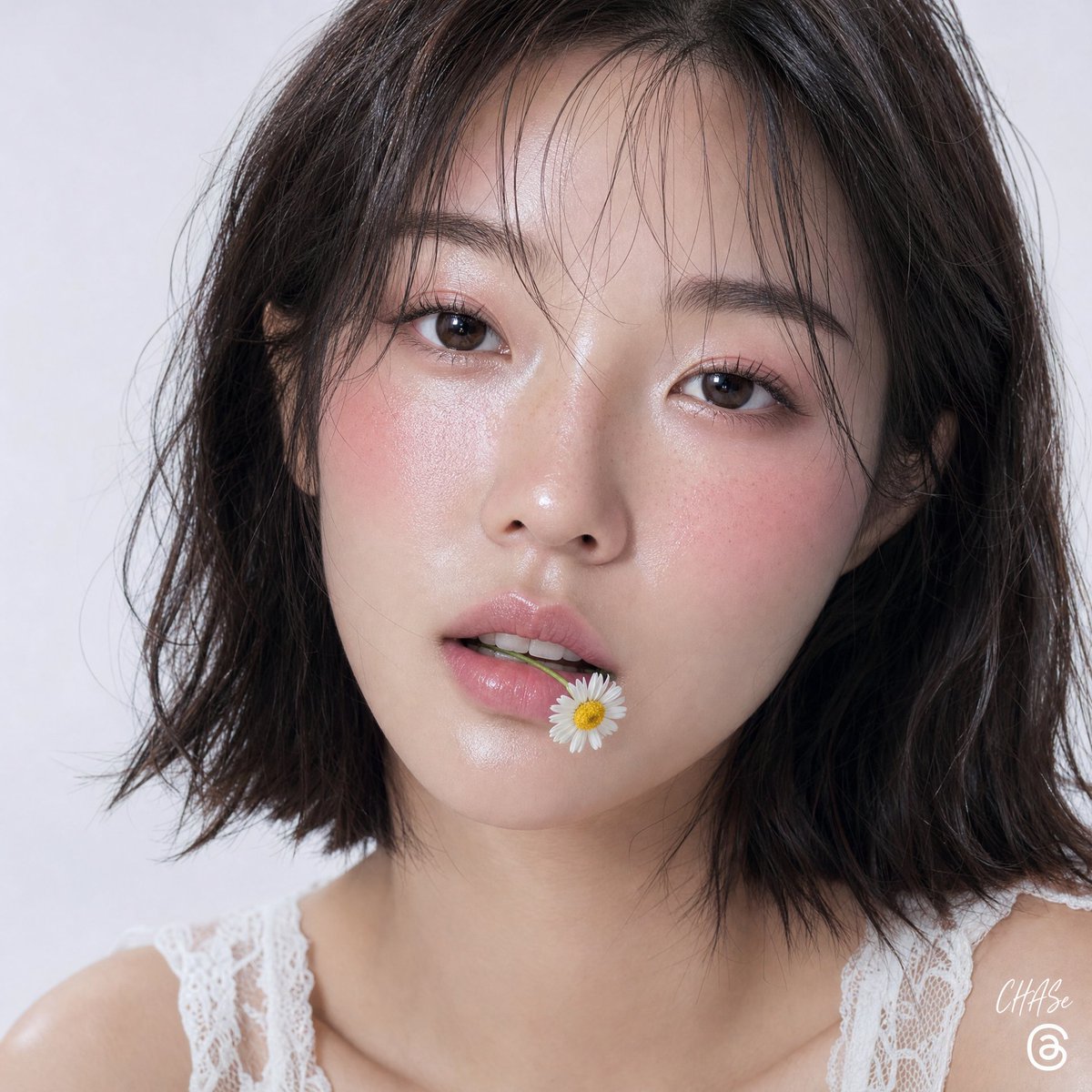 社交媒体帖子 - 甘菊水润美肌人像