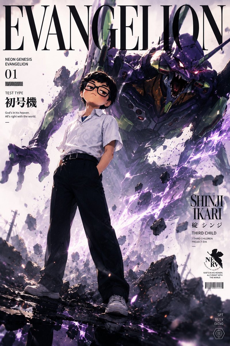 漫画/分镜 - 新世纪福音战士动漫杂志封面